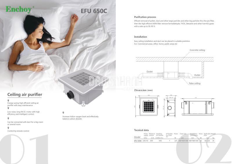 THIẾT BỊ LỌC KHÔNG KHÍ GẮN TRẦN