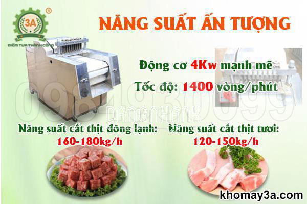 Máy cắt thịt đông lạnh 3A4Kw