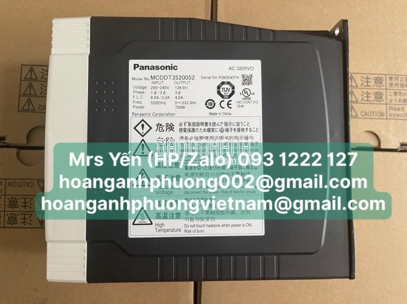 Hàng new 100%: MCDDT3520052 | Servo Drive | Panasonic 