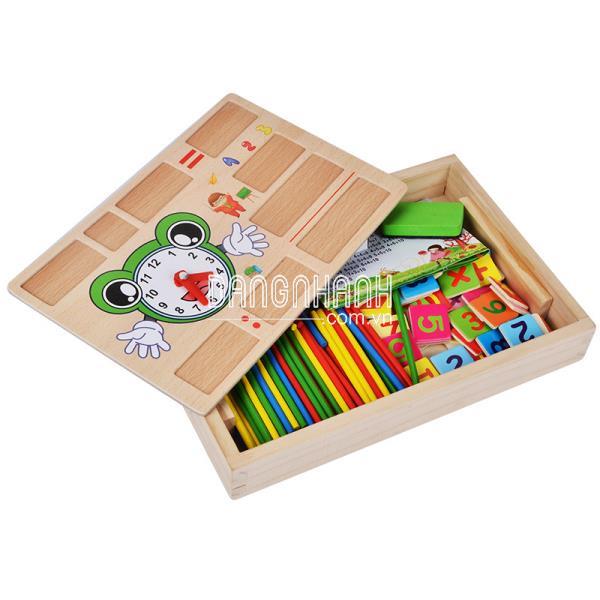 Bảng gỗ học toán có que tính cho bé