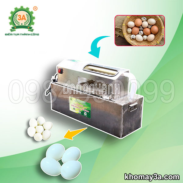 Máy bóc vỏ trứng cút, trứng gà 3A40W