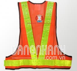 Áo phản quang Asafe Ấn độ màu cam , PQ chữ V - A36401