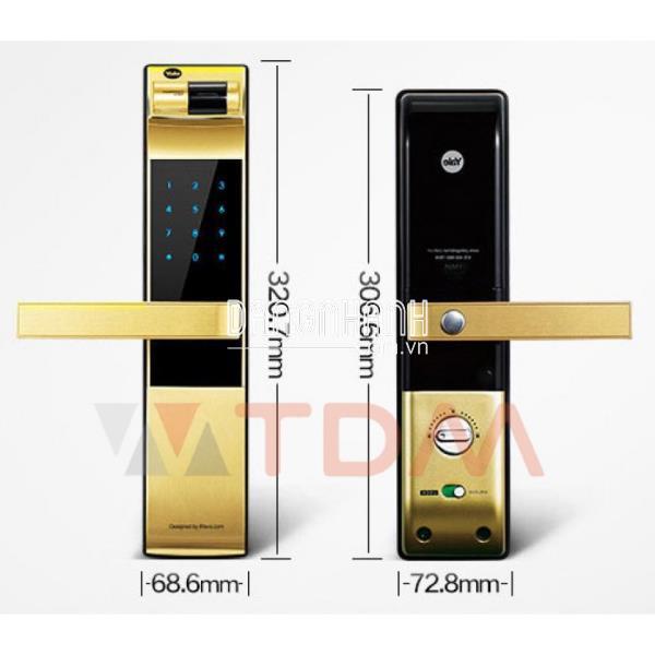 Khóa Điện Tử Yale YDM4109+ Gold Vân Tay