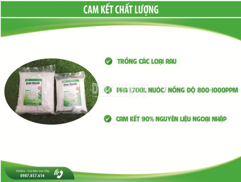 Phân bón thủy canh Grow Master dạng bột cho rau ăn lá