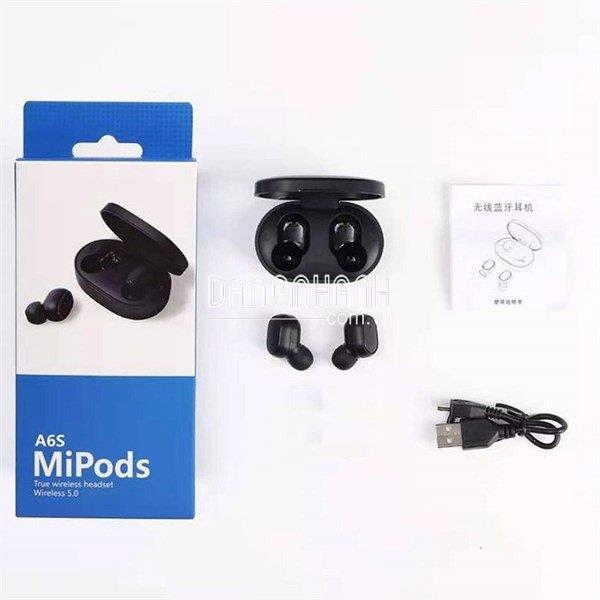 Tai Nghe Bluetooth A6S Wireless 5.0 Kèm Dock Sạc