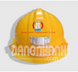 Mũ nhựa đi lò màu vàng VN ( có gài đèn )