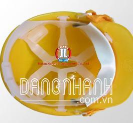 Mũ nhựa đi lò màu vàng VN ( có gài đèn )