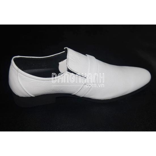 Giày tây nam da bò thật màu trắng T180