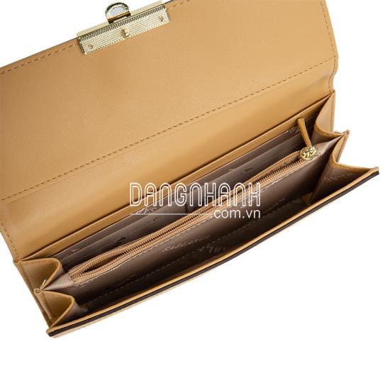 Ví cầm tay Sablanca họa tiết dập chỉ 5052WA0149 - Vàng Tươi