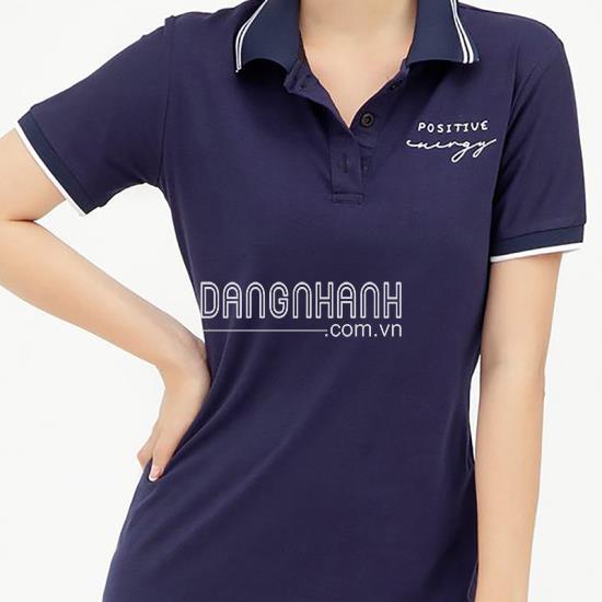 Đầm polo thêu Positive thời trang GUMAC DA1007-XDEN