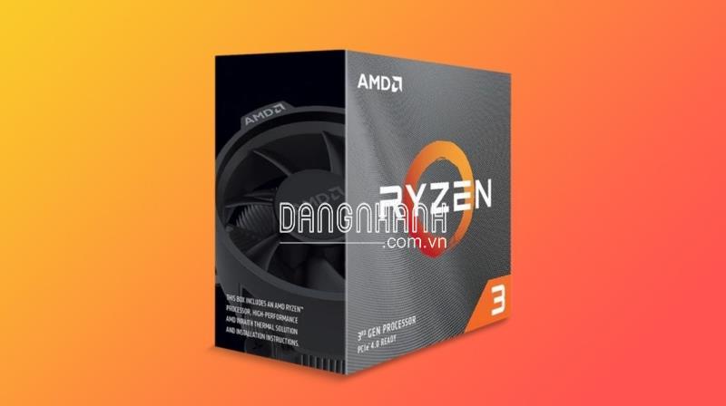 Bộ xử lý CPU AMD RYZEN 3 3100 with Wraith Stealth cooler, 3.6 GHz upto 3.9 GHz, 18MB L3 Cache, 4 cores 8 threads, 65W, Socket AM4