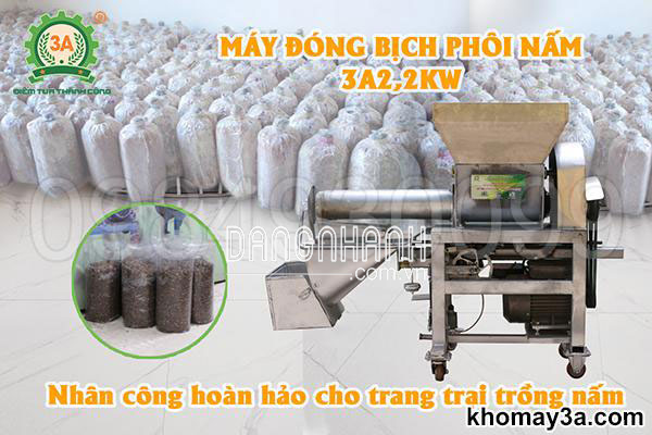 Máy đóng bịch phôi nấm 3A2,2KW
