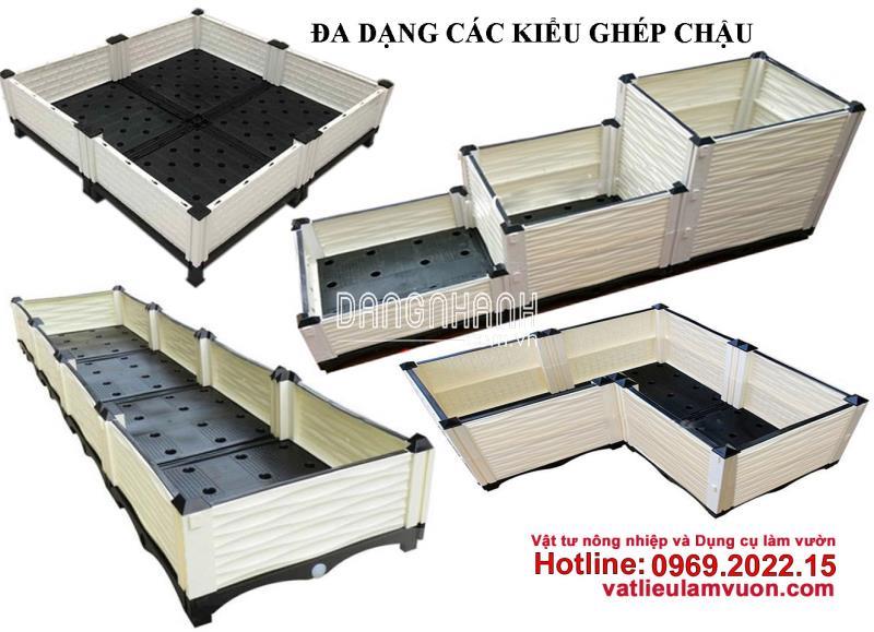 Chậu Nhựa Ghép 50cmx50cm