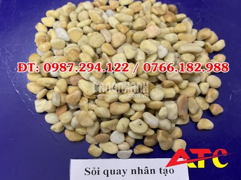 Sỏi màu vàng trang trí