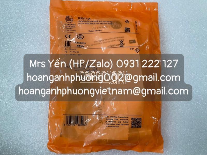 IG511A | Cảm biến tiệm cận | IFM | Hàng new 100%