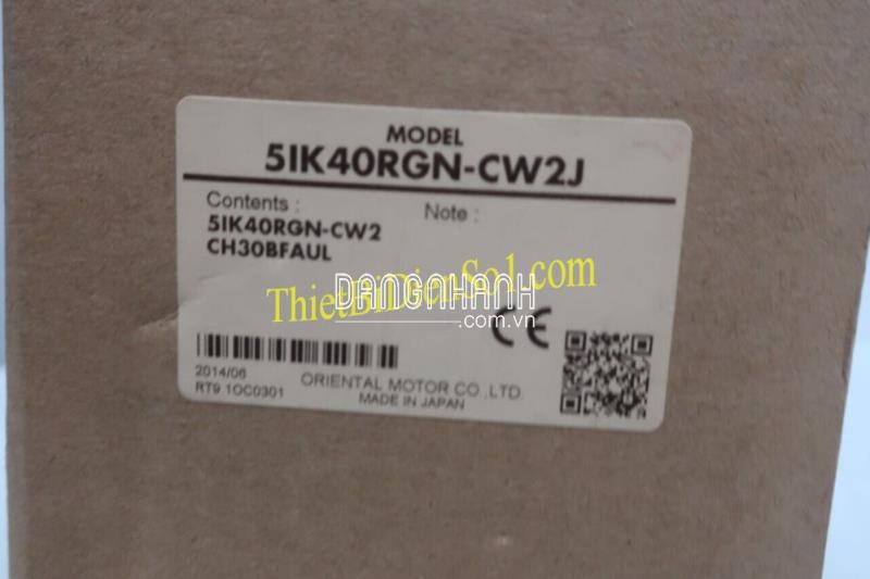Motor Oriental Motor 5IK40GN-AW2J -Cty Thiết Bị Điện Số 1