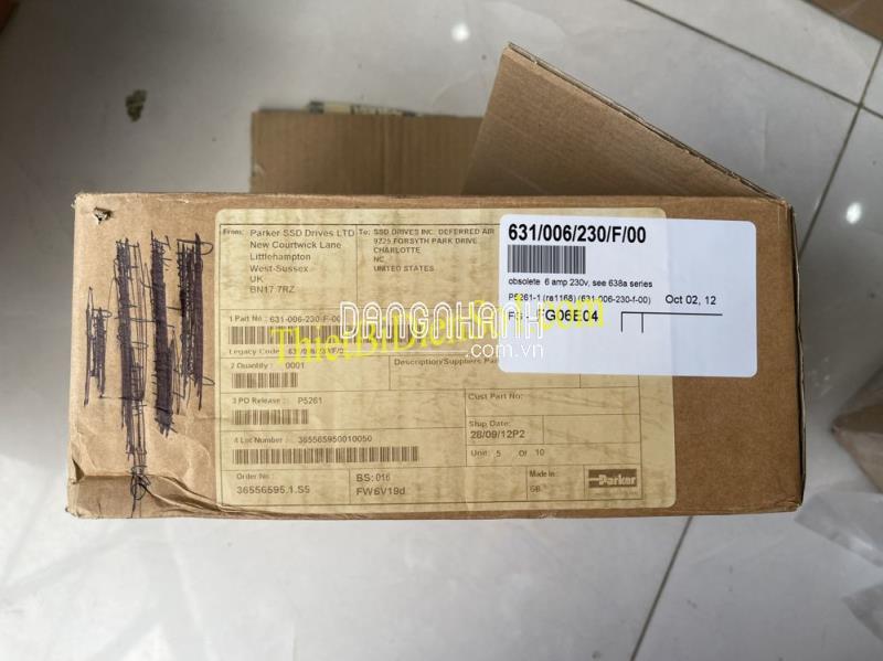 Driver Parker SSD 631-006-230-F-00 -Cty Thiết Bị Điện Số 1