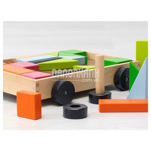 Xe đẩy bằng gỗ đồ chơi IKEA MULA