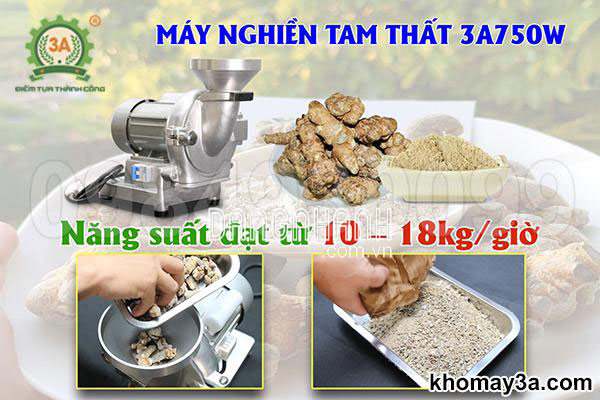 Máy nghiền tam thất 3A750W
