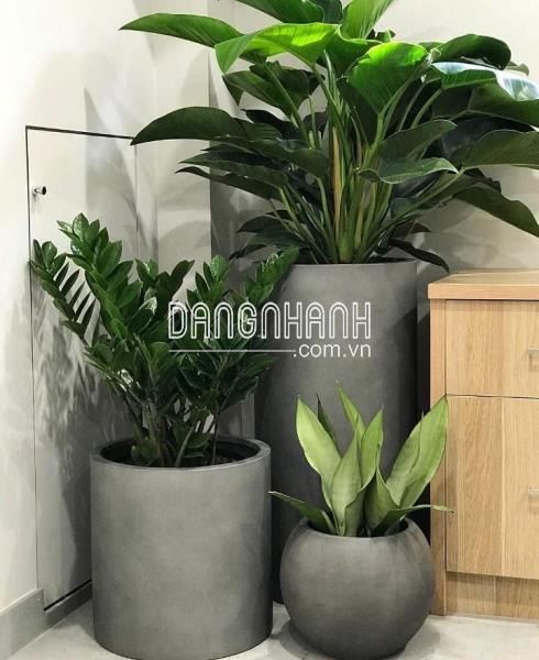Chậu Đá Mài Tròn Trụ 30x60cm