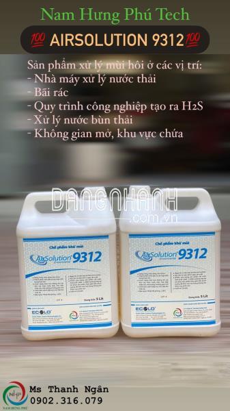 khử mùi H2S, mùi hôi trạm xử lý nước thải Airsolution9312