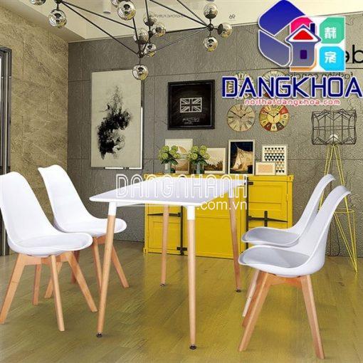 Bàn Ăn Eames Chân Gỗ Nhập Khẩu – BADK02