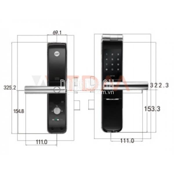 Khóa điện tử Yale YMF40+ Vân Tay