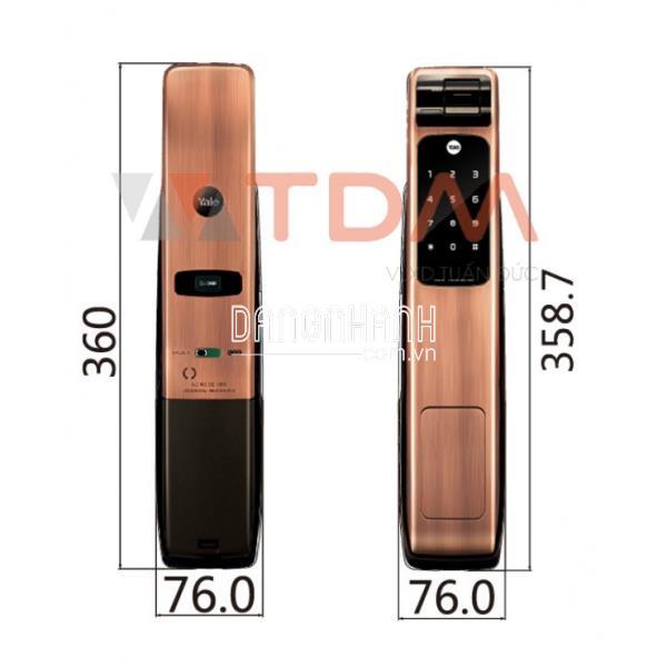 Khóa Cửa Điện Tử Yale YMG40 Vân Tay