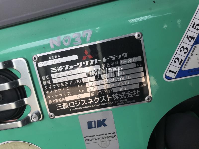 Bán xe nâng dầu MITSUBISHI nhập khẩu tại Nhật