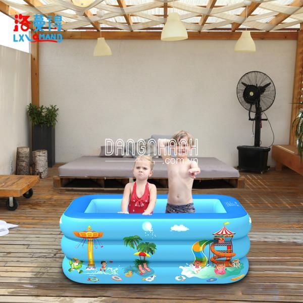 Bể Bơi Phao, Bể Bơi Cho Bé 3 Tầng Có Đáy Chống Trượt