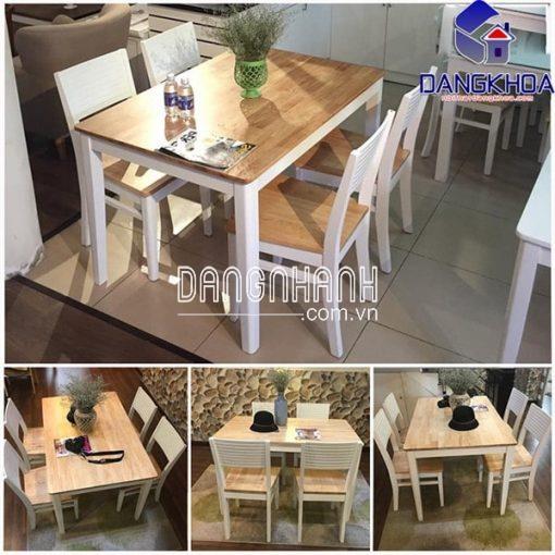 Bàn Ăn Cherry Màu Trắng 4 Ghế – BADK01