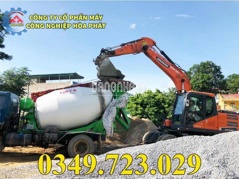 Bồn trộn bê tông 4m3 thủy lực