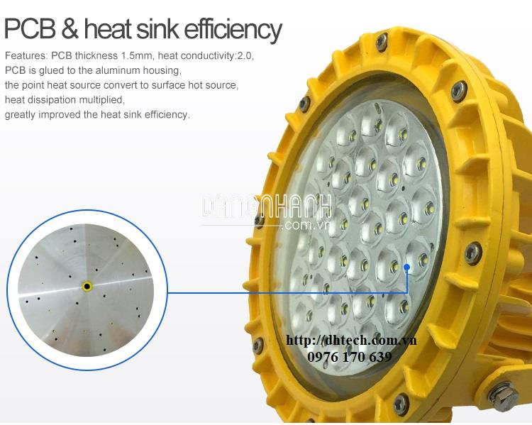 Đèn led chống cháy nổ 30W chiếu sáng ngoài trời, nhà kho hóa chất