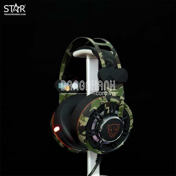 Combo Phím Chuột Tai Nghe Motospeed GS700 Camo Rainbow Gaming (Xanh Lá)