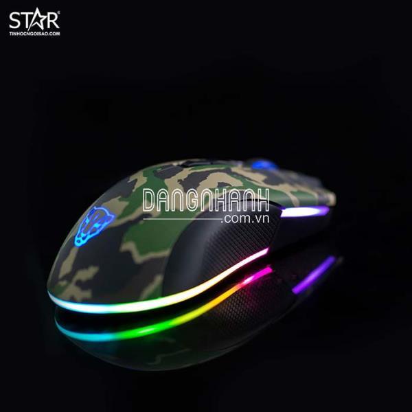 Combo Phím Chuột Tai Nghe Motospeed GS700 Camo Rainbow Gaming (Xanh Lá)