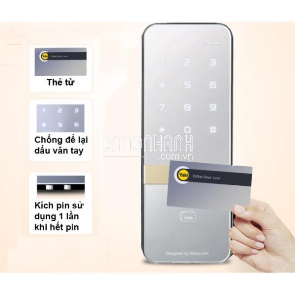 Khóa Điện Tử Yale YDR323 Thẻ Từ