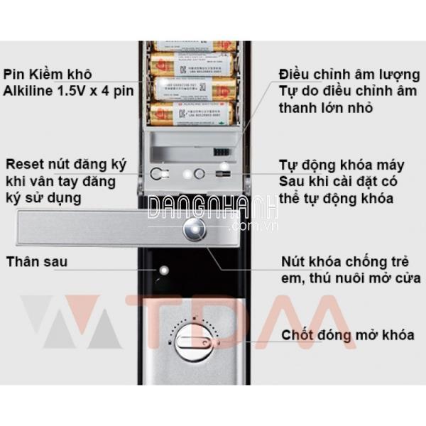 Khóa điện tử Yale YDM3109 Silver Thẻ Từ - Bluetooth