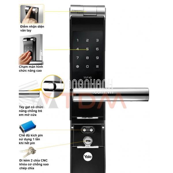 Khóa điện tử Yale YMF40+ Vân Tay
