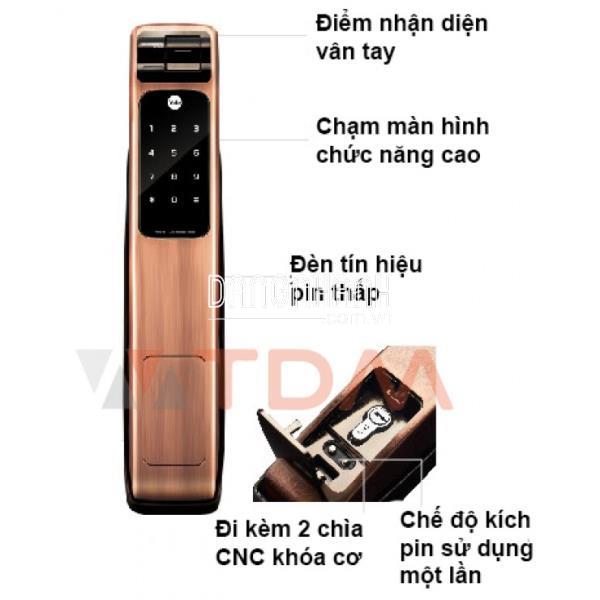 Khóa Cửa Điện Tử Yale YMG40 Vân Tay