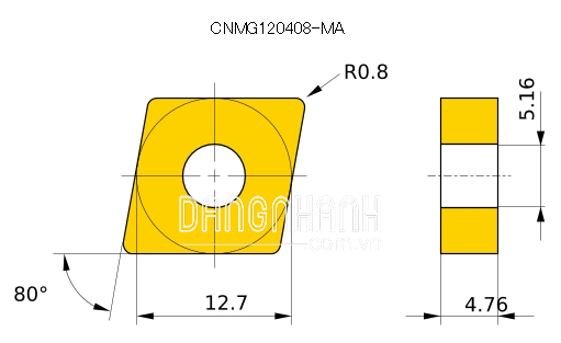 Dao tiện CNMG120408-MA-UE6020