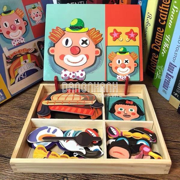 Đồ Chơi Ghép Hình Nam Châm Phát Triển Kĩ Năng Sáng Tạo Cho Bé