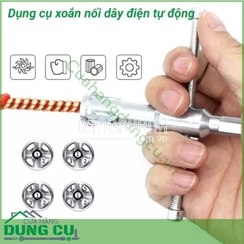 Dụng cụ xoắn nối dây điện tự động đa năng