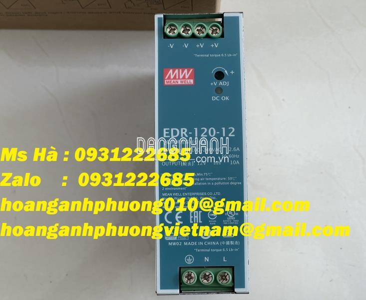 EDR-120-12 meanwell - bộ cấp nguồn 120W - bảo hành 12 tháng 