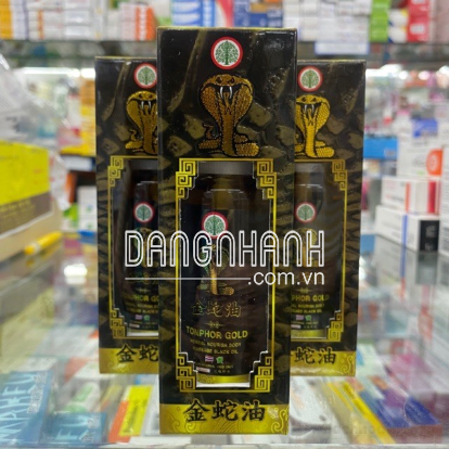 Dầu Massage Rắn Hổ Mang Tonphor Gold 50ml Thái Lan