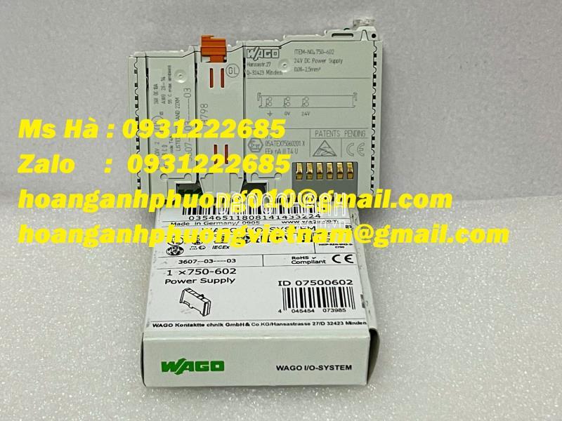 Wago 750-602 bộ mô đun nguồn - cạnh tranh về giá hiện nay 