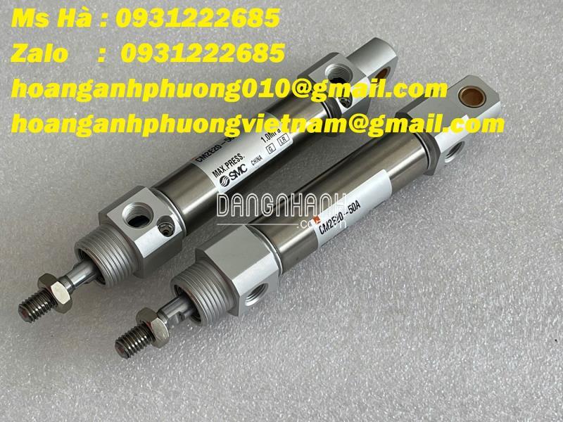 SMC Xy lanh CM2E20-50A dạng thân tròn - piston đơn 