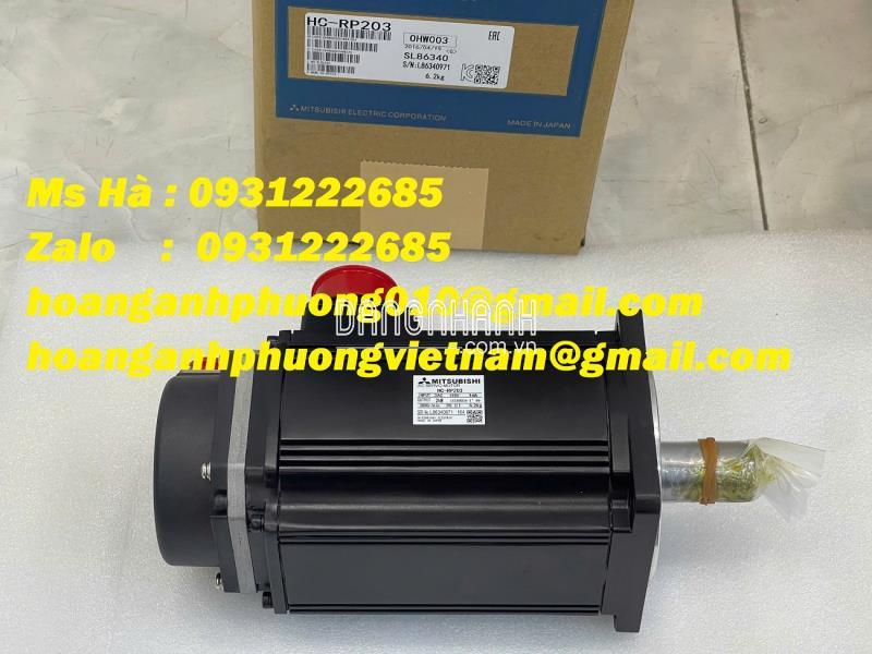 Servo motor 2kW Mitsubishi HC-RP203 hiệu suất cao - chính xác 