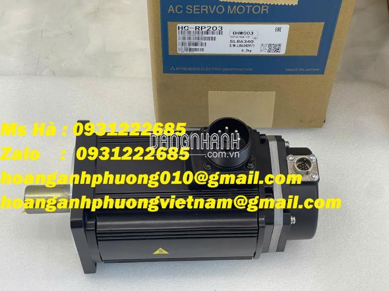 Servo motor 2kW Mitsubishi HC-RP203 hiệu suất cao - chính xác 