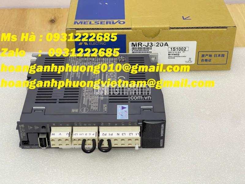 Cung cấp sản phẩm chất lượng servo mitsubishi MR-J3-20A  200W