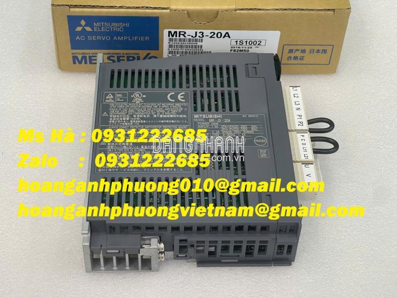 Servo điều khiển hàng nhập dòng J3 series MR-J3-20A mitsubishi